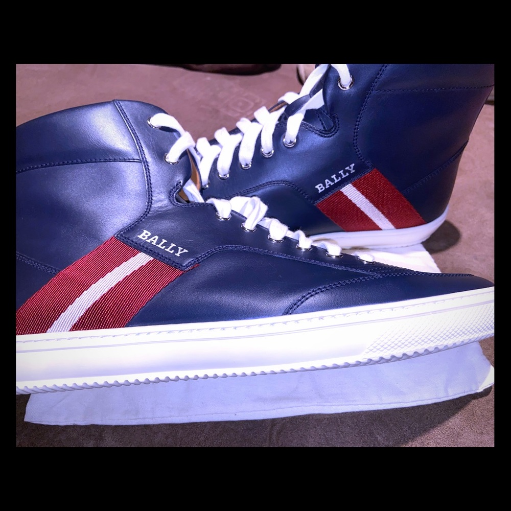 Bally oldani high top leather sneakers